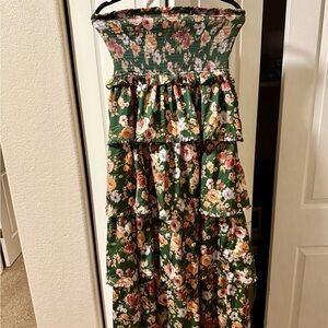 Floral Tiered Maxi Dress